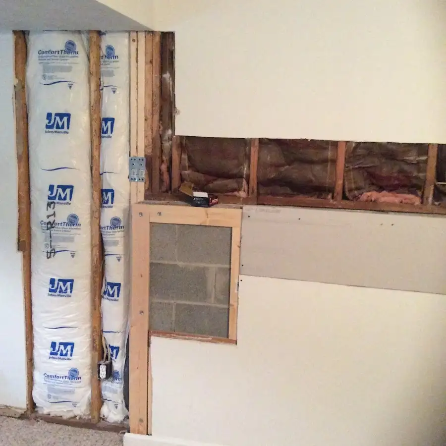 Wall insulation replacement during Contents Cleaning & Restoration in Enid